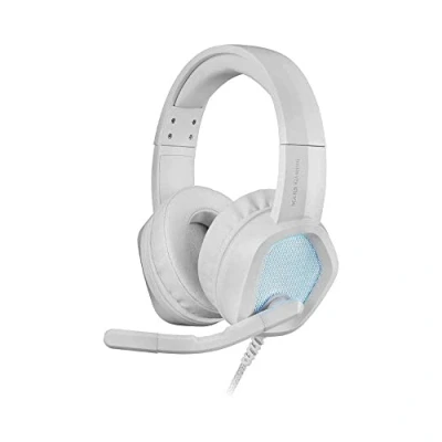 Afbeelding van Gaming koptelefoon met microfoon Mars MH320W LED RGB Stereo Grijs