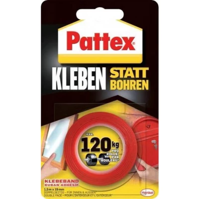 Afbeelding van Pattex PXMT2 Dubbelzijdige tape Wit (l x b) 1.5 m 19 mm 1 stuk(s)