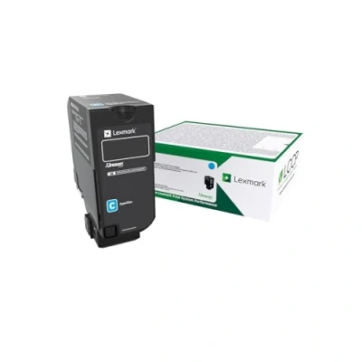 Afbeelding van Lexmark 74C2HC0 Toner Cyaan Hoge capaciteit