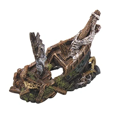 Afbeelding van Aqua Della Aquariumdecoratie Vissen Galleon Wreck L 22x11x15,5cm 1st