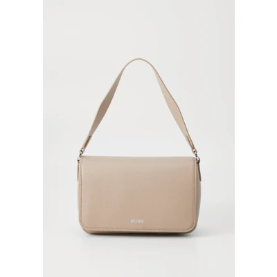Afbeelding van HUGO BAG FLAP Handtas, Dames, Maat: One Size, Dark beige