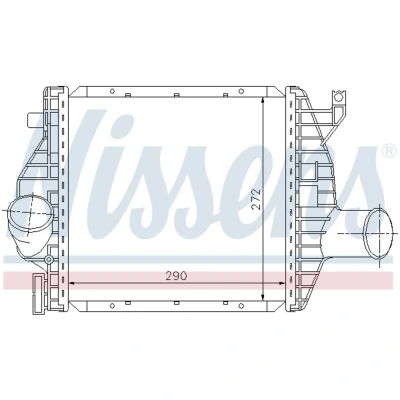 Afbeelding van Nissens Interkoeler 96843