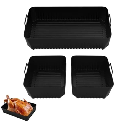 Afbeelding van Horuili® Fryer Siliconen Mal Mould Hetelucht Accessoires Herbruikbaar Voor AF500 2x5.2L+10.4L