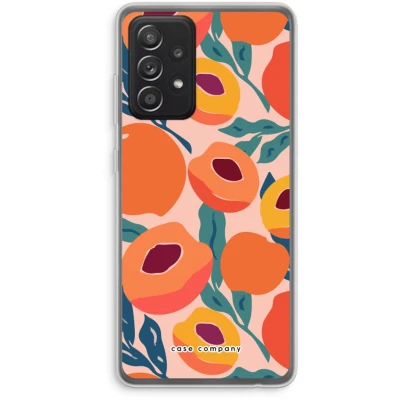 Afbeelding van Case Company® hoesje geschikt voor Samsung Galaxy A52s 5G Perzik Soft Cover Telefoonhoesje Bescherming aan alle Kanten en Schermrand