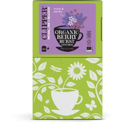 Afbeelding van Thee Clipper infusion berry burst bio 250 zakjes