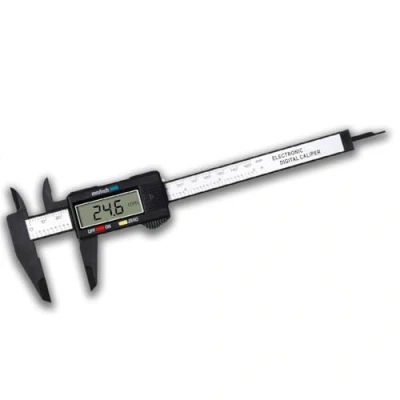 Afbeelding van Digitale kaliber, 150 mm, roestvrijstalen micrometer met lcd display, meting voor binnen, buiten, dikte en diepte