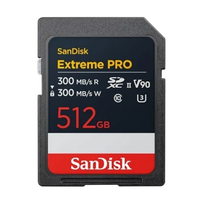 Image de SanDisk Extreme Pro Carte mémoire flash 512 Go Video Class V90 / UHS II U3 Class10 SDXC