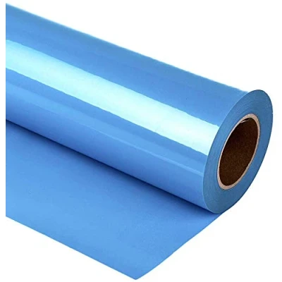 Afbeelding van HTV set van 30,5 cm x 3 m, warmteoverdracht vinyl voor Cricut en Silhouette Cameo, gemakkelijk te snijden onkruid, hittepersontwerp T shirts, kleding, hoeden ander textiel (hemelsblauw)