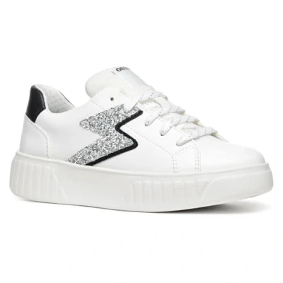 Afbeelding van Geox J Mikiroshi Girl A Sneakers voor meisjes, Wit Zilver