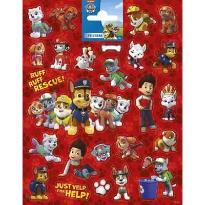 Afbeelding van Paw Patrol Stickervel rood per stuk
