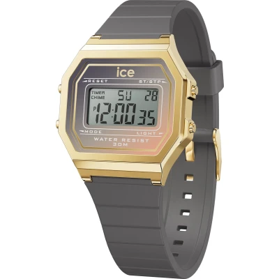 Afbeelding van ICE Watch digit retro Dove grey 023310 Horloge Siliconen Grijs Ø 33 mm