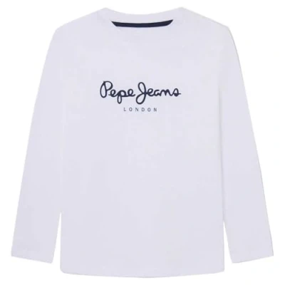 Image de Pepe Jeans New Herman N T Shirt Garçon, Blanc (Blanc), 4 ans