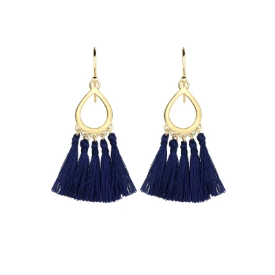 Afbeelding van Elli Festival BOHO LOOK Oorbellen, Dames, Maat: One Size, Blau
