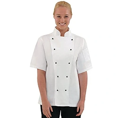 Afbeelding van Whites Koksbuis Chicago Wit Korte Mouw Maat S