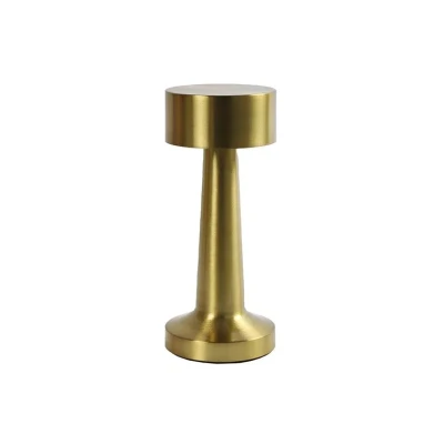 Afbeelding van Tafellamp led Lampa metaal ro 9x9x21 cm goud 1 stuk Decostar
