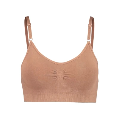 Afbeelding van Magic Bodyfashion Bamboo Comfort BRA WITH Spaghetti Straps Bustier, Dames, Maat: Small, Mocha