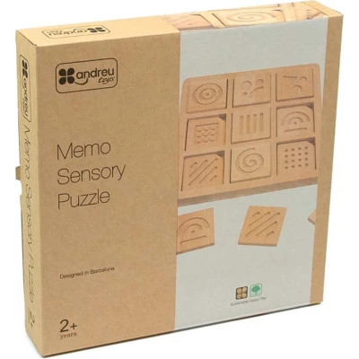 Afbeelding van Andreu toys sensorische puzzel memo 18 st