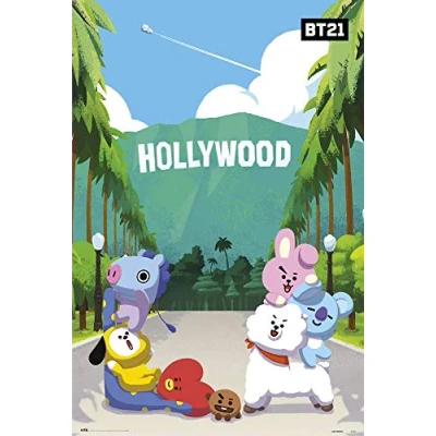 Afbeelding van Poster BT21 Holliwood 61x91,5cm