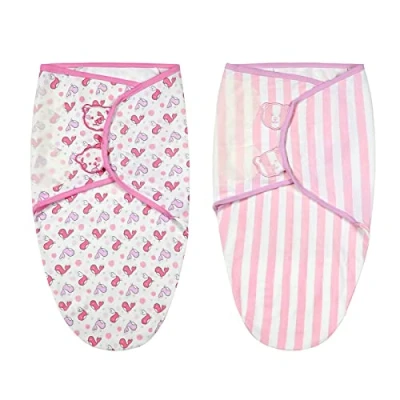 Afbeelding van Swaddle Baby, 2 pack Babydeken Inbakerdoek voor Pasgeborenen Van 0 3 Maanden Inbakerdeken 100% Katoen Verstelbare Slaapzakdeken