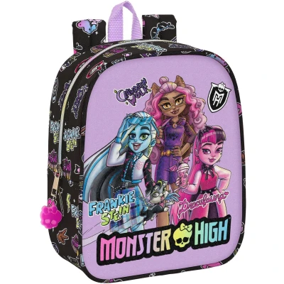 Afbeelding van Schoolrugzak Monster High Creep Zwart 22 x 27 10 cm