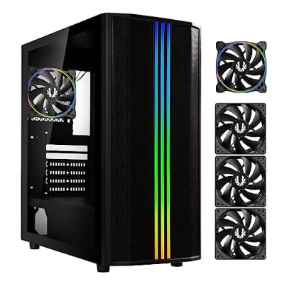 Image de Boitier PC sans alimentation BITFENIX Saber Mesh (Noir) Moyen tour Format ATX