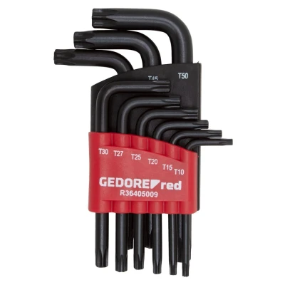 Afbeelding van Gedore red Torx sleutelset (T10 50) kort 9 delig