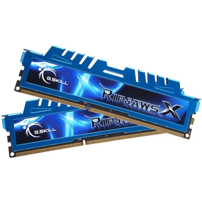 Afbeelding van G.Skill RipjawsX Werkgeheugenset voor PC 16 GB 2 x 8 1600 MHz 240 pins DIMM CL9 9 24 F3 1600C9D 16GXM