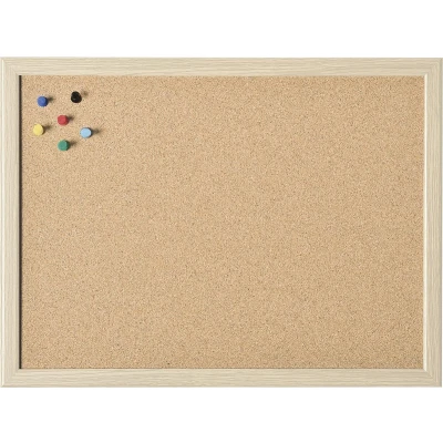 Afbeelding van Kurkbord magnetoplan met houten frame, 1000 x 600mm