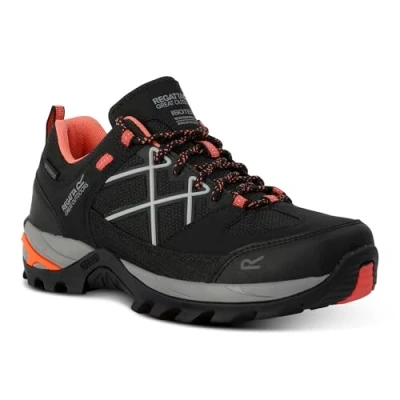 Afbeelding van Regatta Samaris III Low wandelschoenen voor dames, zwart, Satsuma 40 EU, Zwarte