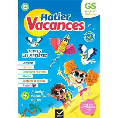 Image de Hatier vacances Cahier de 2025 la GS vers le CP 5/6 ans