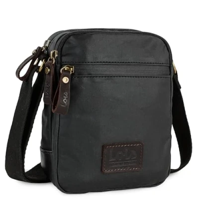 Afbeelding van Lois Crossbody Bag Heren, Schoudertas Dames, Schoudertas, Man, Stijlvol en Veelzijdig, zwart