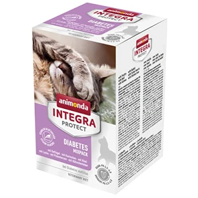 Afbeelding van 6x100g Adult Diabetes Mix animonda Integra Protect Kattenvoer Schaaltje