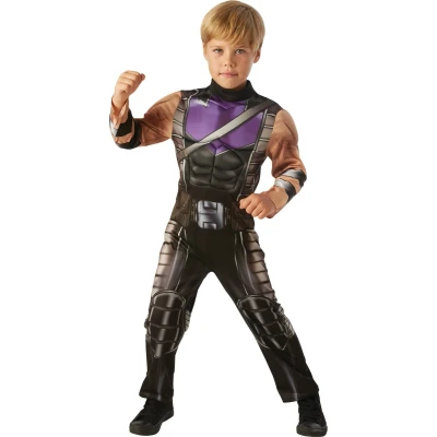 Afbeelding van RUBIES UK Hawkeye Avengers luxe kostuum voor jongens 98/104 (3 4 jaar)