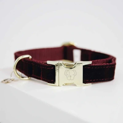 Afbeelding van Kentucky Horsewear Hondenriem Corduroy Bordeaux
