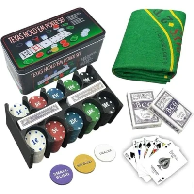 Afbeelding van Ruhhy XL Complete Pokerset 200 Chips Casino ervaring Thuis