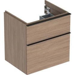 Afbeelding van Geberit iCon wastafelonderbouwkast met 2 schuifladen, eiken 592 x 615