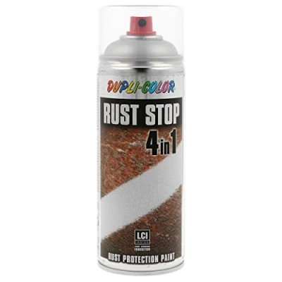 Afbeelding van Dupli Color rust stop 4 in 1 wit aluminium (RAL 9006) 400 ml