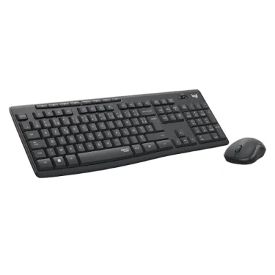 Image de Logitech MK295 Silent Ensemble clavier et souris sans fil 2.4 GHz Français graphite