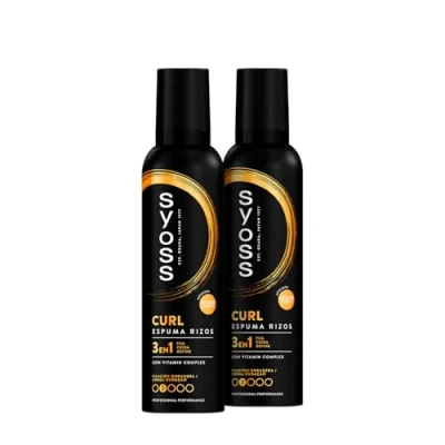 Afbeelding van Syoss Flex krullend schuim Perfect gedefinieerde krullen zonder kroezen 2 stuks van 250 ml Haar als vers uit de kapper