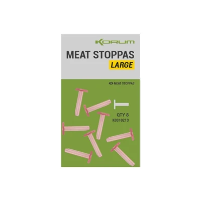 Image de Korum Meat Stoppas Large (8 Pcs) Stop bouillettes