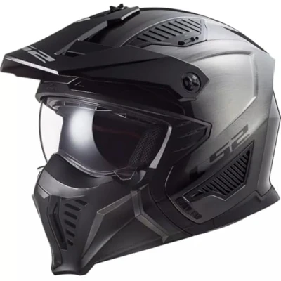 Afbeelding van LS2 OF606 Drifter Helm Jeans glans titanium XL Motorhelm / Scooterhelm