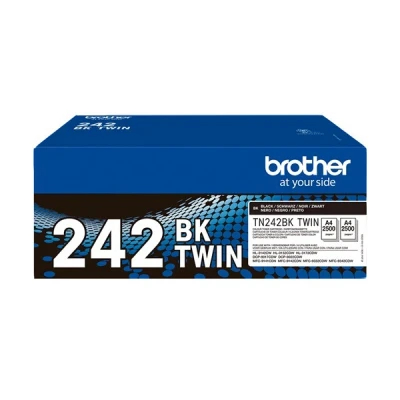 Image de Brother TN242 BKTWIN Pack de 2 noir original cartouche toner pour DCP 9017, 9022, HL 3142, 3152, 3172, MFC 9142, 9332, 9342