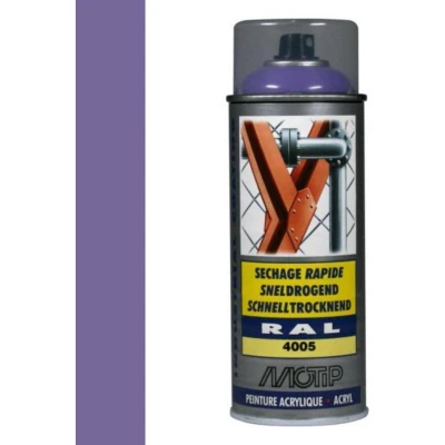 Afbeelding van Motip industrial acryllak hoogglans RAL 4005 blauw lila 400 ml