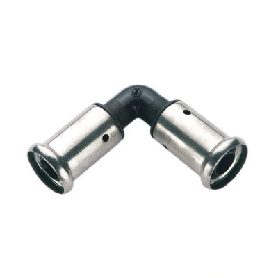 Afbeelding van Henco perskoppeling Ø32x32 knie 90. Artikelnr: 1PK 3232