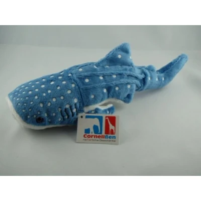 Afbeelding van Pluche knuffel blauwe walvis haai 28 cm Walvissen/Haaien speelgoed dieren/vissen