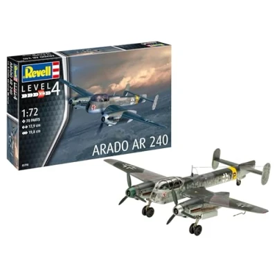 Afbeelding van 1:72 Revell 03798 Arado Ar 240 Propeller Vliegtuig Plastic Modelbouwpakket
