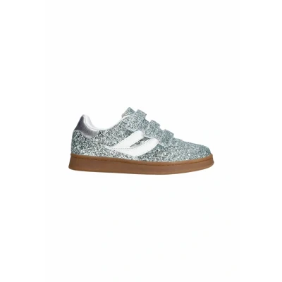 Afbeelding van sacha Glitzer MIT Klettverschluss Sneakers laag, Dames, Maat: 36, Silver Kunststof