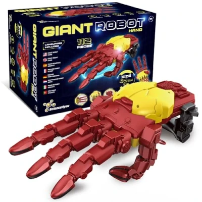 Afbeelding van Science4you Cyborg Hydraulische handset bouw je eigen reuzenrobothand met 112 delen, STEM Iron speelgoed, robots geschenken, modelbouwsets voor jongens en meisjes van 10, 11, 12, 13