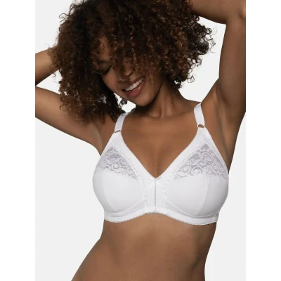 Afbeelding van Dorina Monica NON Padded Triangel BH, Dames, Maat: 85E, White