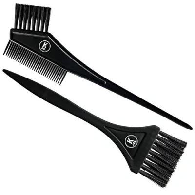 Afbeelding van K Pro Dyeing Brush Set 2 penselen voor het verven van haar zwart